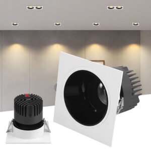 High Power Indoor Anti Glare Design Aluminum 10w 20w 30w 40w 60w COB Driver LED Grille Lights