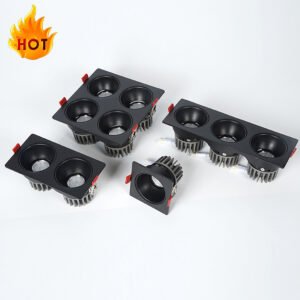 Free Sample Home Office Hotel 10W 20W 30W 40W 3000k 4500k 6500k Aluminium LED Grille Lights With Driver